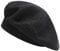 ZLYC Damen Winter Baskenmütze Französische Barett Doppelschicht Warm Beret(Einfarbig Schwarz),Einheitsgröße