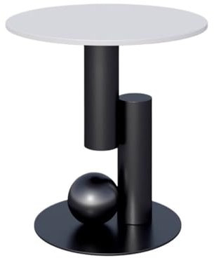 MOOWI Kaffee-Endtisch Minimalistischer runder Beistelltisch for Sofa oder Nachttisch. Kreativer moderner Couchtisch for Wohnzimmer, Kleiner Teetisch, Nachttisch. Beistelltisch