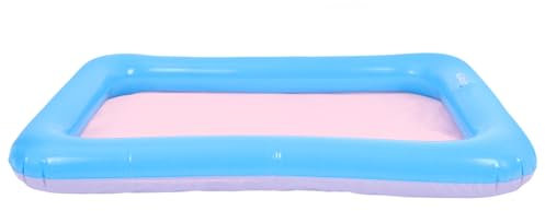 JOINPAYA Vassoio Gonfiabile Sandbox in Pvc Inodore e Facile Da Pulire Mini Piscina Per Pesca e Gioco Con Sabbia Portatile e Stabile Per Uso Interno Su Tavolo o Pavimento