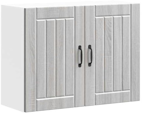 vidaXL Küchen-Hängeschrank Lucca Grau Sonoma Holzwerkstoff