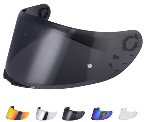 JQF Gear Visière de Casque pour MT V-14 Targo/Targo Pro/Blade 2,Visiere Casque Moto,Visière de Casque de Moto,Accessoires pour Le Casque intégral (Noir)