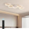 Yuanfenghua LED Deckenleuchte, Deckenlampe Dimmbar mit Fernbedienung Farbwechsel, Wohnzimmerlampe Schlafzimmer moderne Deckenbeleuchtung Kronleuchter Lampe, 90cm, Weiß