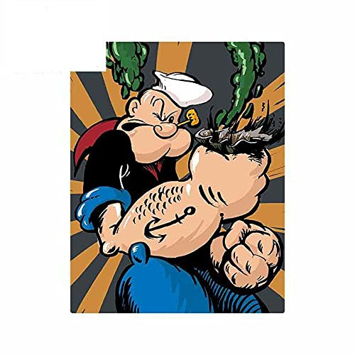 13 cm x 10,3 cm Cartoon Avery Ostern Popeye Aufkleber Motorrad Aufkleber Vinyl Fenster Stoßstange Dekor