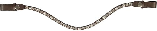 HKM Amazing Stirnband, Braun/Silber, Warmblut