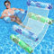 2PCS Hamac Floattant, Hamac Gonflable Piscine 4-en-1, Multi-Usage Pliable Flottantes Hamac Portable Flotteur Ultraléger Piscine Chaise Longue Matelas Gonflable pour Adultes (Bleu and Rose)