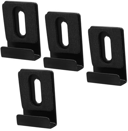 Veemoon 4Stücke Robuste Wandhalterung für Spiegel Spiegelclips mit Schraubmontage Stabile Utility Aufhänger für Dicke Spiegel Acrylbilder