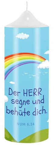 Kerze »Herzliche Segenswünsche zur Erstkommunion«