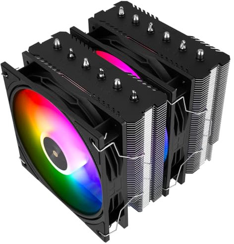 Thermalright Peerless Assassin 120 SE ARGB Black V3 CPU Air Cooler, 6 Copper Heat Pipes, Double Towers Double Fans, 155mm High, for AM4/AM5,Intel LGA1851/1700/115X/1200