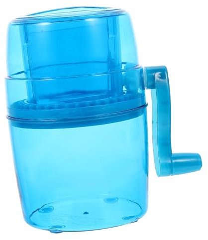 Tofficu Manuelle Eismaschine mit Handkurbel Blau aus Pp und Abs zum Zerkleinern von Eis für Desserts und Weihnachten