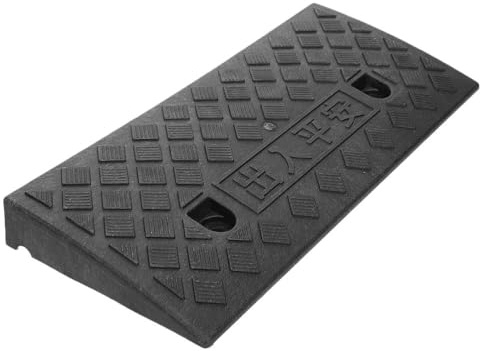 BESTYASH Rampe De Seuil Portable pour Voiture Et Moto Rampe De Chargement Antidérapante pour Marches Intérieures Et Entrées De Garage 49.00 X 22.00 X 6.00 Cm