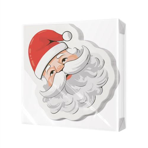 PAW Stoffähnliche Servietten Ø 32 cm, 10 Stück - Klassischer Weihnachtsmann | Rundes Airlaid-Material, weich und reißfest, festliche Tischdeko für Weihnachten und Winter, edel und dekorativ