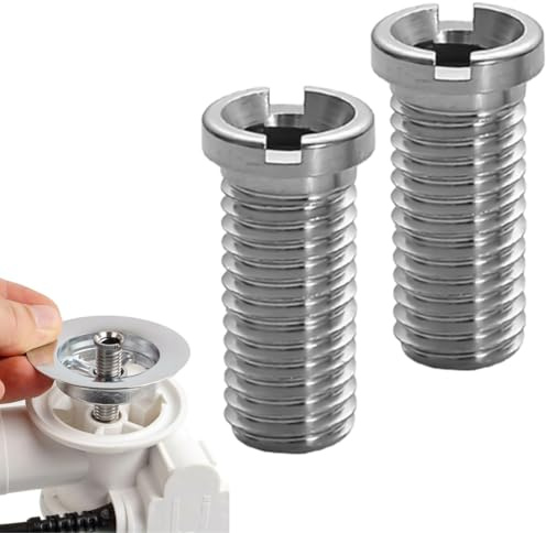 RDNKVB 2 Piezas Tornillo Hueco Para Válvula De Desagüe De Fregadero 30 mm De Cocina, Universal Para Drenajes, Para Tapon Fregadero Cocina Desague Fregadero, Acero Inoxidable