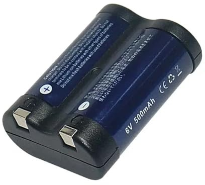 Camera Rechargeable Lithium Battery+ Charger，Compatible for Canon，for R2cr5 2CR5 EOS1 EOS3 6V(1 Black Battery)