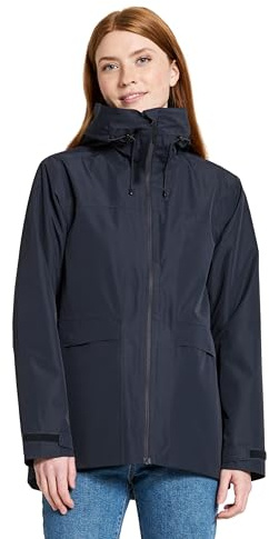 Didriksons Regenjacke Damen Wasserdicht Übergangsjacke Joanna | Wassersäule 10000 mm, Atmungsaktivität 5000, verstellbare Kapuze mit Kordelzug, versiegelte Nähte, winddicht