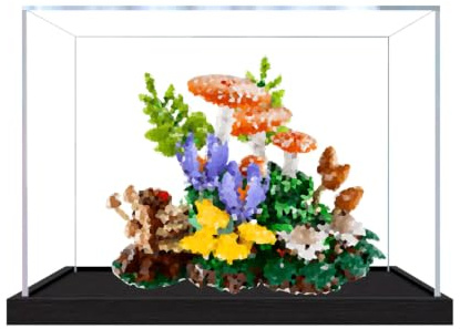 Vitrine en acrylique anti-poussière pour modèle champignon Le-go 11505 uniquement (StyleA 3 mm)