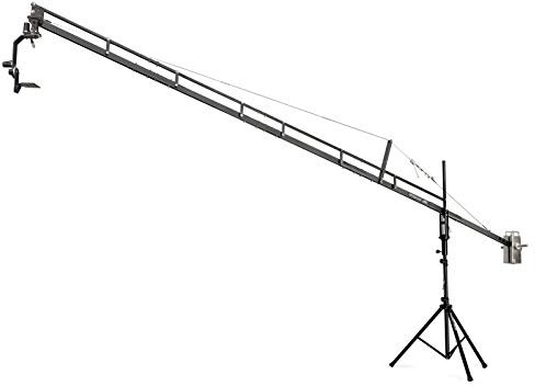 PROAIM 18ft Camera Crane Jib Arm with Jr. Pan-Tilt & Tripod Stand – Sturdy & Durable | Smooth Pan-tilt Movements | Adapts Stand with 33mm Pipe/Mast – Compact & Portable + Travel Bag (P-18-JS-JR)
