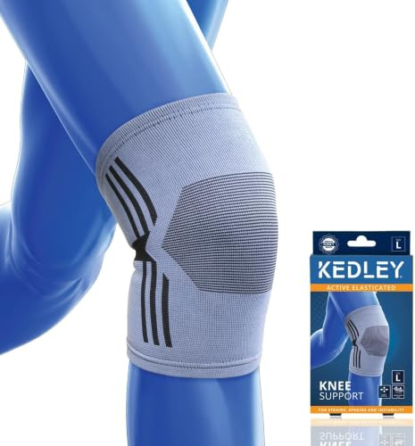 Kedley Knee Support Sleeve - Premium Elasticated Compression Knee Brace for Men & Women | Breathable Knee Support for Arthritis, Joint Stability, Running, Gym, Sports, Walking & Everyday Use | XLarge