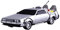 Automodell Delorean BAUSATZ von ZURÜCK in die Zukunft Teil 1 Maßstab 1/43 10cm AOSHIMA Original