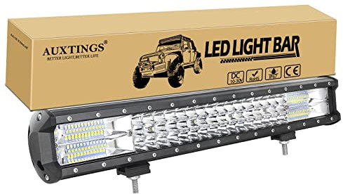 AUXTINGS 20 Zoll 288W dreireihiger LED Arbeitslicht Bar Autoscheinwerfer Offroad Flutlicht Scheinwerfer 6000K imprägniern IP67 Arbeits-Licht 12V 24V