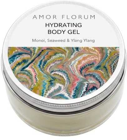 AMOR FLORUM Aloe Vera Gel 100ml - Monoi, Seetang & Ylang Ylang | Erfrischendes Feuchtigkeitsgel mit Aloe Vera, Seetang-Extrakt und Monoi. Pflegt sanft nach dem Sonnenbaden.