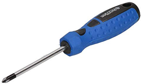 PH1 x 75mm Phillips Cross Headed Screwdriver with Magnetic Tip Rubber Handle