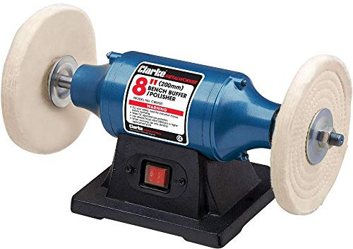 Clarke CBB200 370W 8'' Bench Buffer/Polisher (230V)
