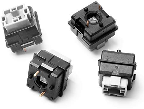 HUAYUWA Romer G-Switches Tasten Schlüsselwelle Ersatz für Logitech G810 G910 G413 G513 Pro mechanische Tastatur in Grau, 4 Stück