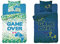 Detex Game Over Kinder Bettwäsche-Set Baumwolle, Bettbezug 140 x 200 cm + Kissenbezug 70x80 cm