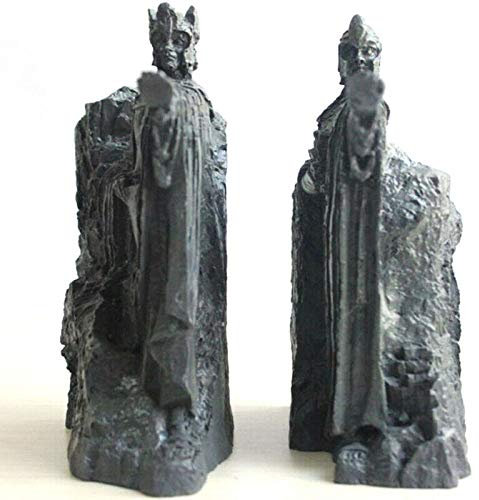 LILOVE Hobbit Third Die Tore von Gondor Argonath Statue Buchstützen 14cm Harz Buchhalter