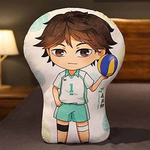 Anjinguang Anime Haikyuu Figur Plüschtier Animation Plüschkissen Cartoon Bild Kissen Anime Fans Geschenk Niedlich Gefüllte Cosplay Oikawa Puppe Kissen Kinder Plüschtier Geburtstagsgeschenke 30cm