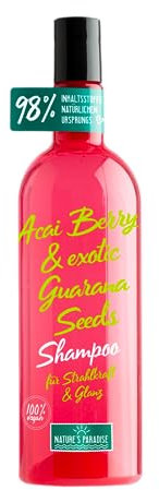 Nature's Paradise Shampoo Strahlkraft und Glanz ACAI BERRY & GUARANA, 375 ml
