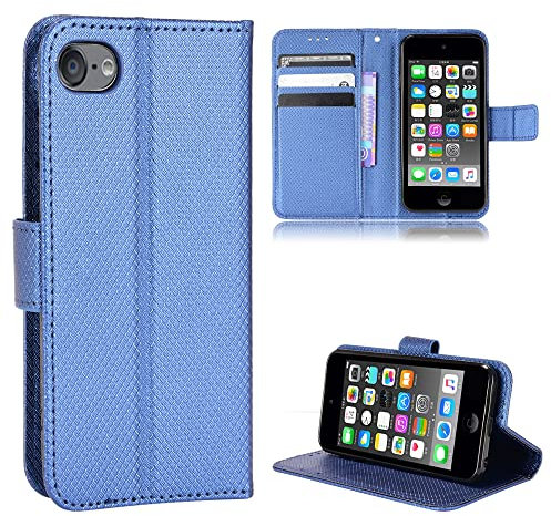 Baifu Lederhülle für iPod Touch 6/5/7 Hülle, Flip Case mit Stand, Diamant Cover Etui Handyhülle für iPod Touch 6/5/7,Diamant05