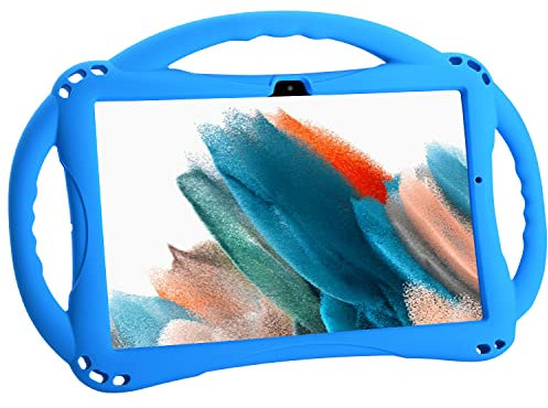 TopEsct - Funda para niños para Samsung Galaxy Tab A8 Lite de 10,5 Pulgadas 2022 (SM-X200/SM-X205/SM-X207), Funda Ligera con Soporte, Tres Asas y Correa para Tableta A8 10,5 2022(Azul)