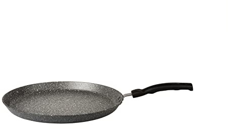 TVS Mineralia Crêpes-Pfanne, 25 cm, aus Aluminium, Antihaftbeschichtung, Steinoptik, spülmaschinenfest, hergestellt in Italien