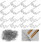 SIYINGSAERY 1000 Pcs Heiße Heftklammern 0.8mm 0.6mm Edelstahl Hot Staples Welder Staple Plastik Schweißen Heiße Heftklammern Auto Stoßstange Heißhefter für Auto Kunststoff Schweißen Reparatur