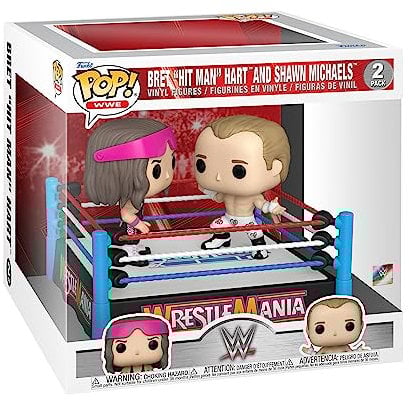 Funko Pop! Moment: WWE - Bret Hart Vs Shawn Michaels - Vinyl-Sammelfigur - Geschenkidee - Offizielle Handelswaren - Spielzeug Für Kinder und Erwachsene - Sports Fans - Modellfigur Für Sammler