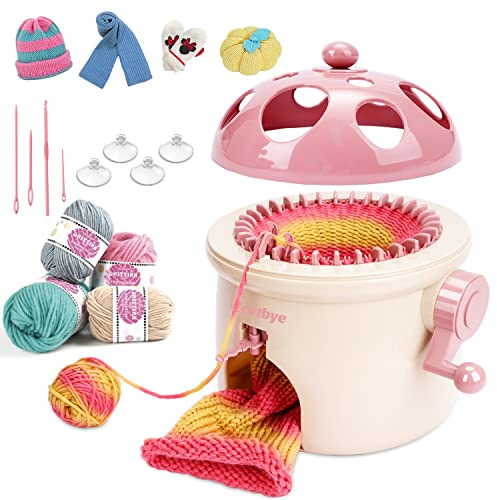 Zcvtbye SENTRO Strickmaschine 32 Nadeln, Dual Modus strickmaschine, Nadelmaschine für Erwachsene und Kinder, große Größe DIY Spielzeug, Handgewebt, Wie Hüte, Schal
