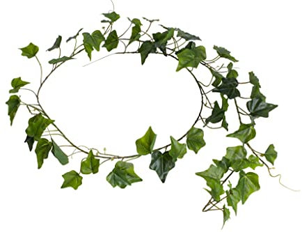 Botanic-Haus künstliche Efeu Girlande, Kunstpflanze Englisch Efeu ca. 180 cm lang, Farbe: grün