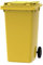 ESE Poubelle Conteneur à déchets 240L Jaune + Couvercle jaune