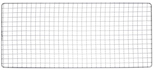 sourcing map Square BBQ Grill Net 17.3x7.5 Stainless Steel Cross Wire Barbecue Mesh Mat for Baking Smoking Charcoal Grilling Roasting