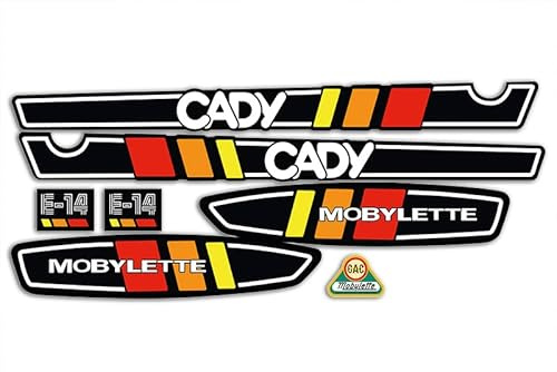 Sticker-Set Motobecane MBK Cady E-14 zum Dekorieren Ihres Motorrads wie damals (komplettes Deko-Set)