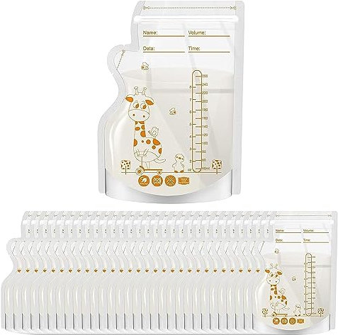 Recipientes Almacenamiento Leche Materna, Bolsa Leche Materna, Bolsas Almacenar Leche Materna,40PCS Bolsa Congelación Leche Materna Bolsas Recoger Leche Materna Recolector de Leche Materna 250ML