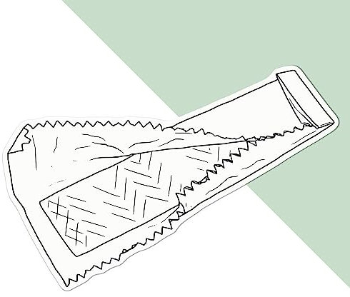 Large 210mm 'Chewing Gum' Permanent Sticker Decal for Cars/Windows/Bins/Walls etc (DW00090050)