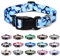 Mercano Hundehalsband Verstellbares, Weich Nylon Komfort & Robuster Gemustertes Hunde Halsband für Kleine Mittlere Große Hunde Welpen Katzen (S, Hund Camo Blau)