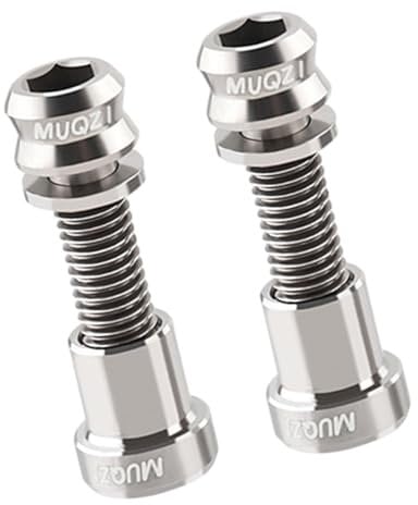 Baoblaze 2 Set Bike Stem Bolts Nuts Kit Accessories Repair Handlebar Metal Parts Stem Bolts Nuts for Cycling, Mountain Bikes, 23mmx8mm
