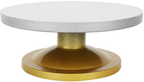 Piatto Girevole in Ceramica, Macchina per Ceramica con Profilo in PVC Tavolo Girevole per Torte per Scultura in Argilla, Scultura per Modellazione (Piatto girevole in acciaio