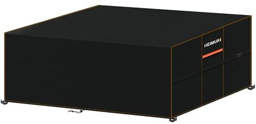 HEIMUNI Housse Salon de Jardin Exterieur, 250x160x90cm Housse Table Jardin Housses pour Mobilier de Jardin Imperméable, Housse de Protection pour Meubles de Jardin, Ensembles de Table et Canapé