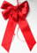CaPiSo 30 x 50 cm Große Fertigschleife ohne Basteln Satin-Schleife Satinschleife Geburtstag Weihnachtsschleife Schulanfang Schultüte Weihnachten Hochzeit Doppelschleife (Rot mit Rose)