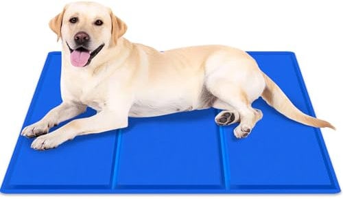AECCN Dog Cooling Mat Large 90 * 50cm, Durable Non-Toxic Gel Cool Mat for Dogs, No Water or Electricity Require, Must-Have for Hot Summer to Keep Pets Cool