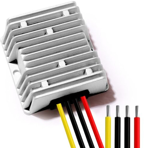 Effizienter 24V auf 12V Step-Down-Wandler: 30A 360W mit Drahtklemmenblock, Perfekt für Golfwagen, LKW, Boote und mehr – Verbessern Sie Ihr Fahrzeugstromsystem! (Akzeptiert DC 15-40V Eingänge)